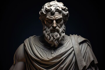 Plutarch portrait statue.