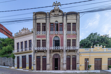 prédio histórico na cidade de Corumbá, região do Pantanal Sul, Estado do Mato Grosso do Sul,...