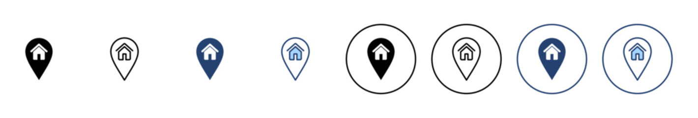 Address icon vector. home location sign and symbol. pinpoint