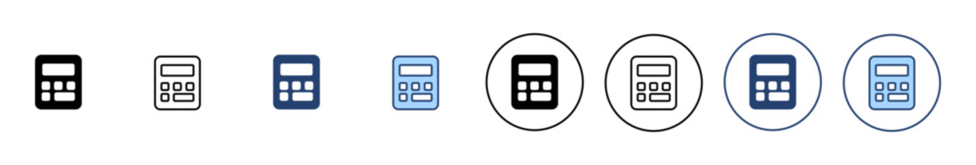 Calculator icon vector. Accounting calculator sign and symbol.