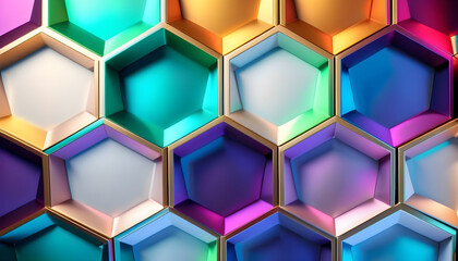 Abstract geometry-shaped hexagon background