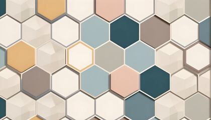 Naklejka premium Abstract geometry-shaped hexagon background