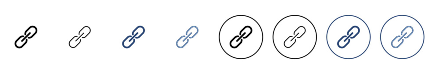 Link icon vector. Hyperlink chain sign and symbol
