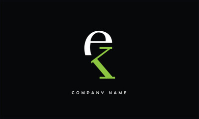 KE, EK, K, E Abstract Letters Logo Monogram