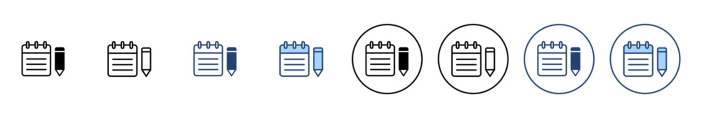 Note icon vector. notepad sign and symbol