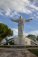 Cristo Redentor da cidade de de Corumb&aacute;, regi&atilde;o do Pantanal Sul, Estado do Mato Grosso do Sul, Brasil