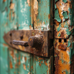 rusty metal door 