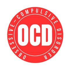 OCD obsessive compulsive disorder symbol icon