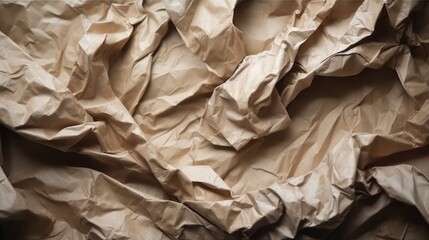 crumpled brown paper