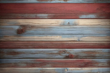 blue and red and brown and dirty wood wall wooden plank board texture background	