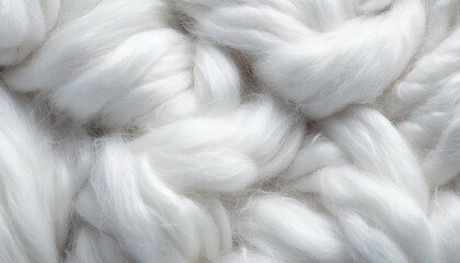 Fluffy wool coat, warm and elegant, focus on foreground generated by AI - obrazy, fototapety, plakaty
