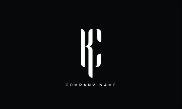 KC, CK, K, C Abstract Letters Logo Monogram