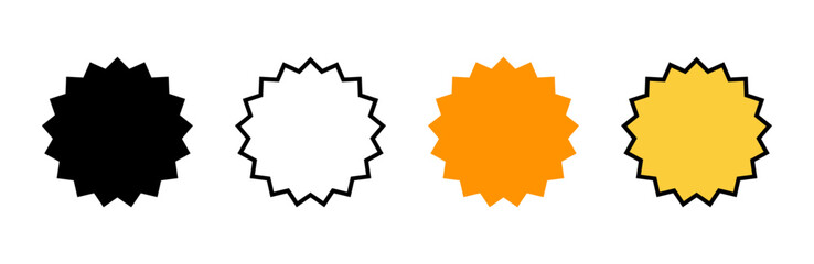 Badge icon set vector. Awards icon vector. Achieve sign and symbols