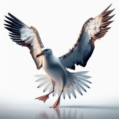 Obraz premium Wandering albatros (Diomedea exulans), Albatros, elang laut, альбатрос, Isolated White background