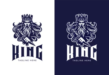 Fotobehang royal king logo. lord logo illustration design. symbol of monarchy © Been ink