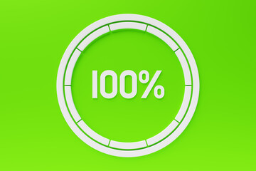 speedometer indicator performance measurement 3D illustration