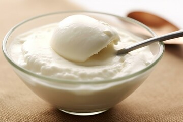 Fototapeta na wymiar smooth creamy frozen dessert. Generative AI