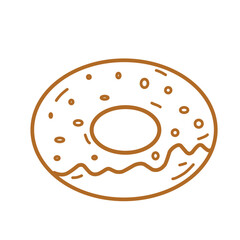 Illustration of a donut 