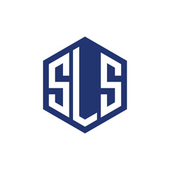 letter  s l s logo design