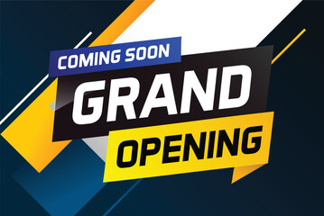 coming soon grand opening word concept vector illustration and 3d, web, mobile app, poster, banner, flyer, background, gift card, coupon, label, wallpaper	
