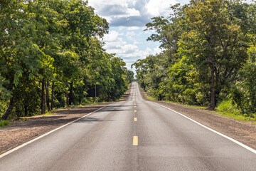 Fototapeta na wymiar paisagem natural na cidade de Corumbá, região do Pantanal Sul, Estado do Mato Grosso do Sul, Brasil