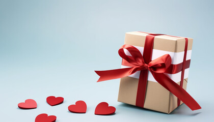 Love wrapped in a box, a symbol of celebration generated by AI