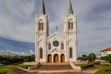 Fototapeta na wymiar igreja na cidade de Aquidauana, região do Pantanal Sul, Estado do Mato Grosso do Sul, Brasil