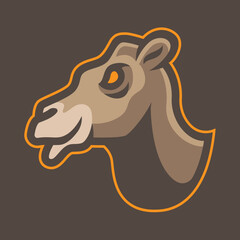 Camel Mascot sport logo