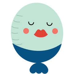 Egg flat style inspired by Alice in Wonderland 