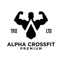 Gym Fitness letter A logo icon design