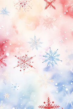 Natural Winter Christmas background with sky, heavy snowfall, snowflakes in different shapes and forms, snowdrifts. © May