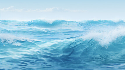 Humid July with Shallow Cyan Waves. 