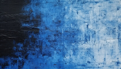 Obraz premium Blue abstract pattern on old dirty backdrop wall generated by AI