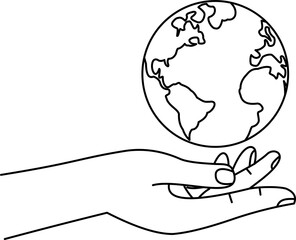 hands holding globe earth or save the planet