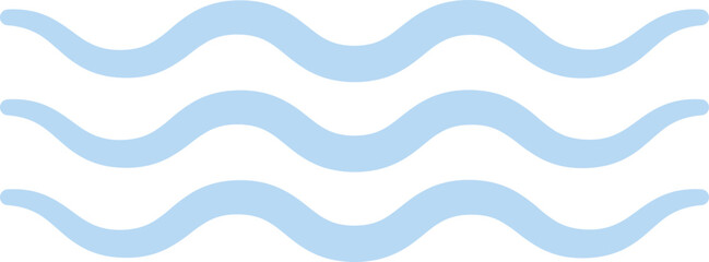 Cute Pastel Decorative Wave Element