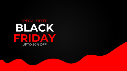 Black Friday dark background. Dynamical shapes, forms, line composition. Abstract dark flat banner. Business creative fluid  presentation party backdrop, banner, cover. Memphis Black Friday Sale BG
