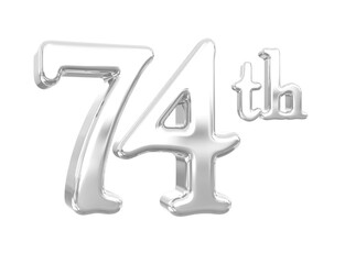 74th Anniversary Silver 3D