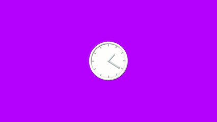 Clock's hand speed spinning. Time lapse clock animation. Clock hand speed rotation.