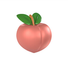 3D peach