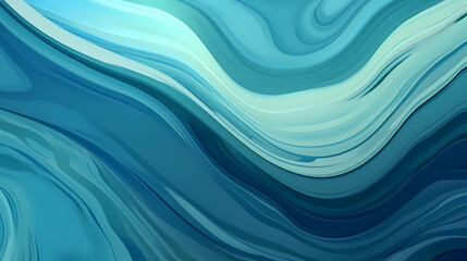 Fototapeta premium Digital technology blue rhythm wavy line abstract graphic poster web page PPT background with generative