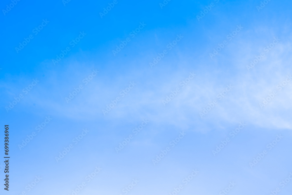 Wall mural blue sky with beautiful natural white clouds