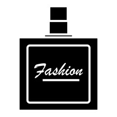 Fashion icon on glyph style. perfume icon