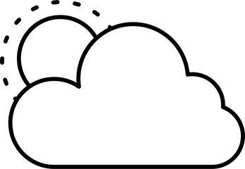 Weather Icons Planner and Journal Drawing Doodle Vector Illustration