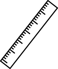 Ruler Planner and Journal Drawing Doodle Vector Illustration