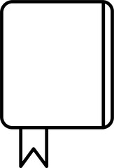 Bookmark Planner and Journal Drawing Doodle Vector Illustration