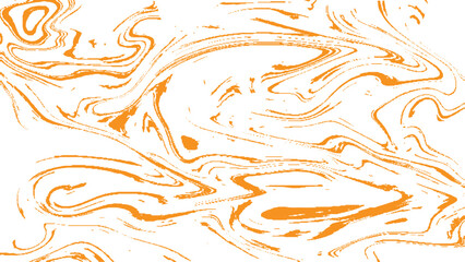 Seamless abstract marble pattern, wood texture, watercolor marble pattern. White and orange colors.  Liquid paint. Fluid art. Hand drawn vector background. 