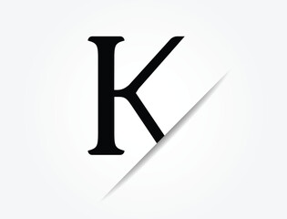 Letter K logo icon design template elements.