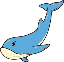 Cute Animal Kawaii Blue Whale, Prophet Yunus Miracle