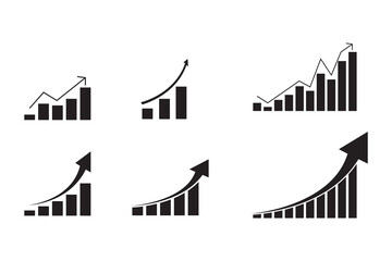 Collection businese line icon set. Icon flat style for stock vector. Sign finance for logo, infographic, management, presentation, illustration. 2