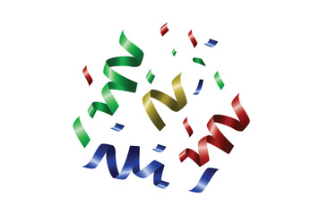 Confetti Christmas Decoration Sticker Design